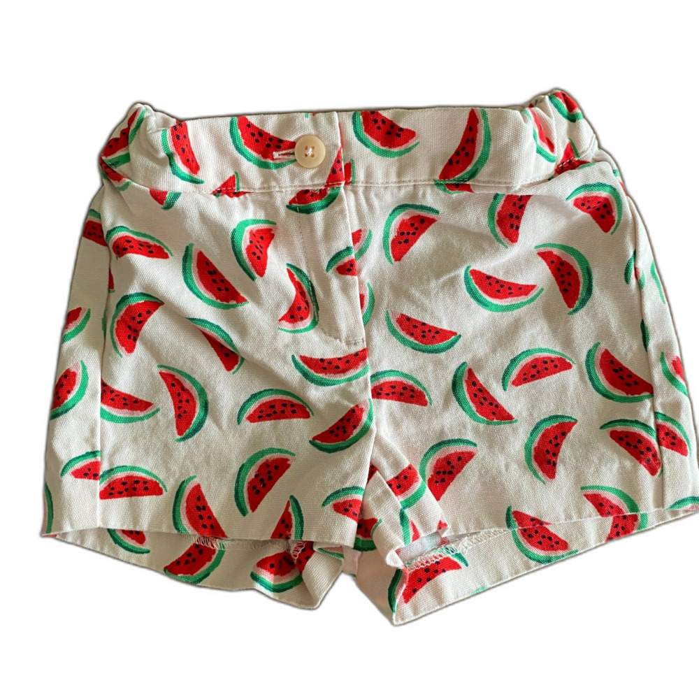Janie & Jack Pink Watermelon Shorts Girls' 2T